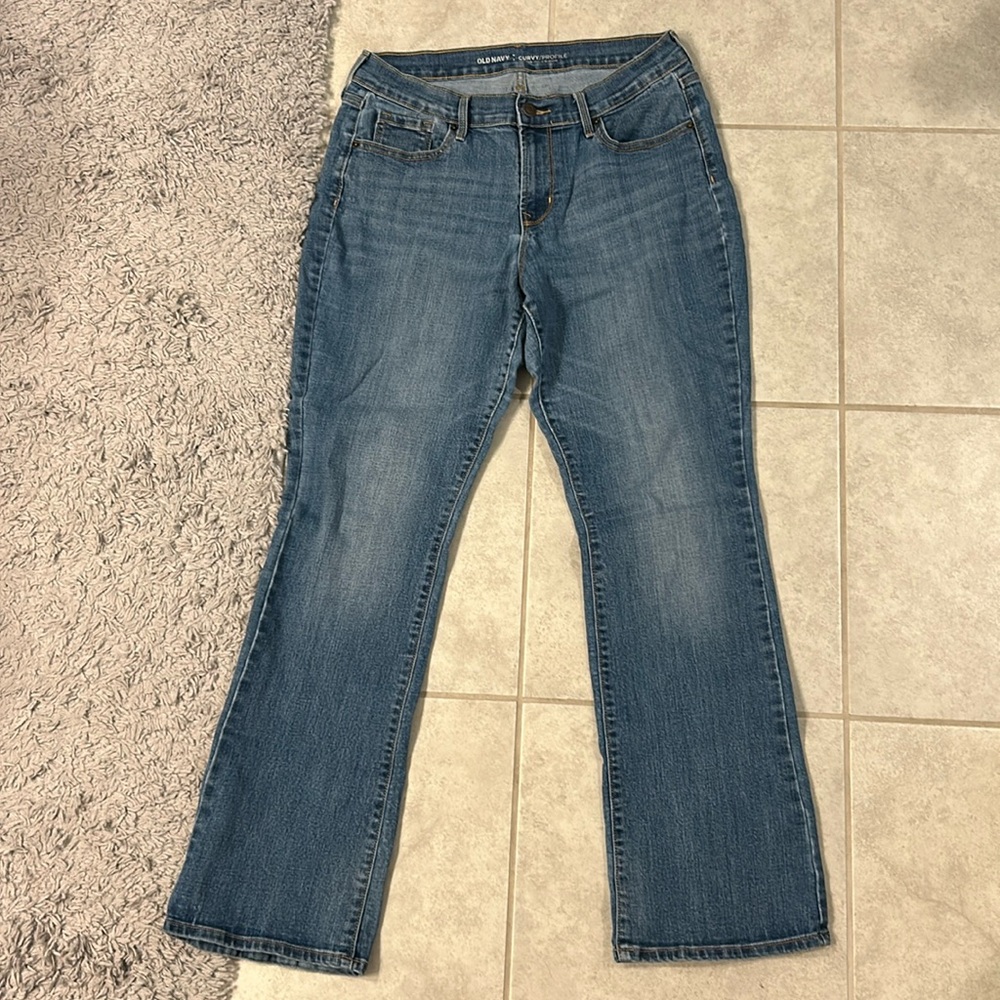 Old navy curvy mid rise jeans 10 short